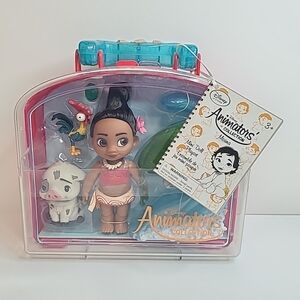 Disney Animators Collection Moana Mini Doll Playset in Carrying Case NEW SEALED